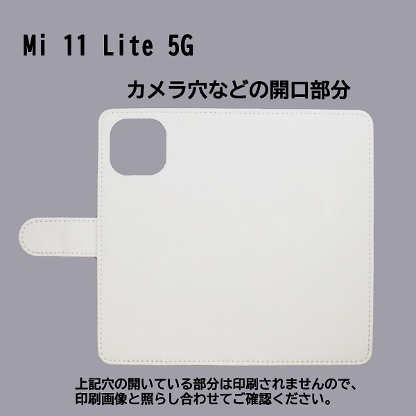 Xiaomi Mi 11 Lite 5G　スマホケース 手帳型 プリントケース ケーキ ワッフル パターン画 スイーツ_画像3