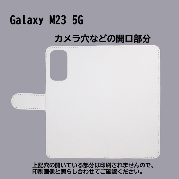 Galaxy M23 5G　スマホケース 手帳型 プリントケース 和柄 花柄 桜 流水 七宝 菱_画像3