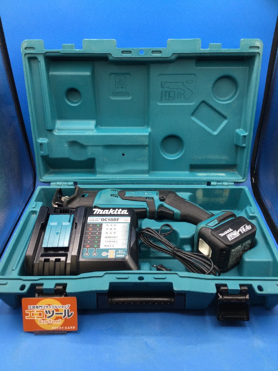 プラスチ】 マキタ JR144DRF 充電式レシプロソー 14.4V 充電器・電池1