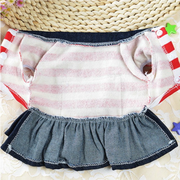  dog clothes overall manner border collar attaching skirt type black size L/XL
