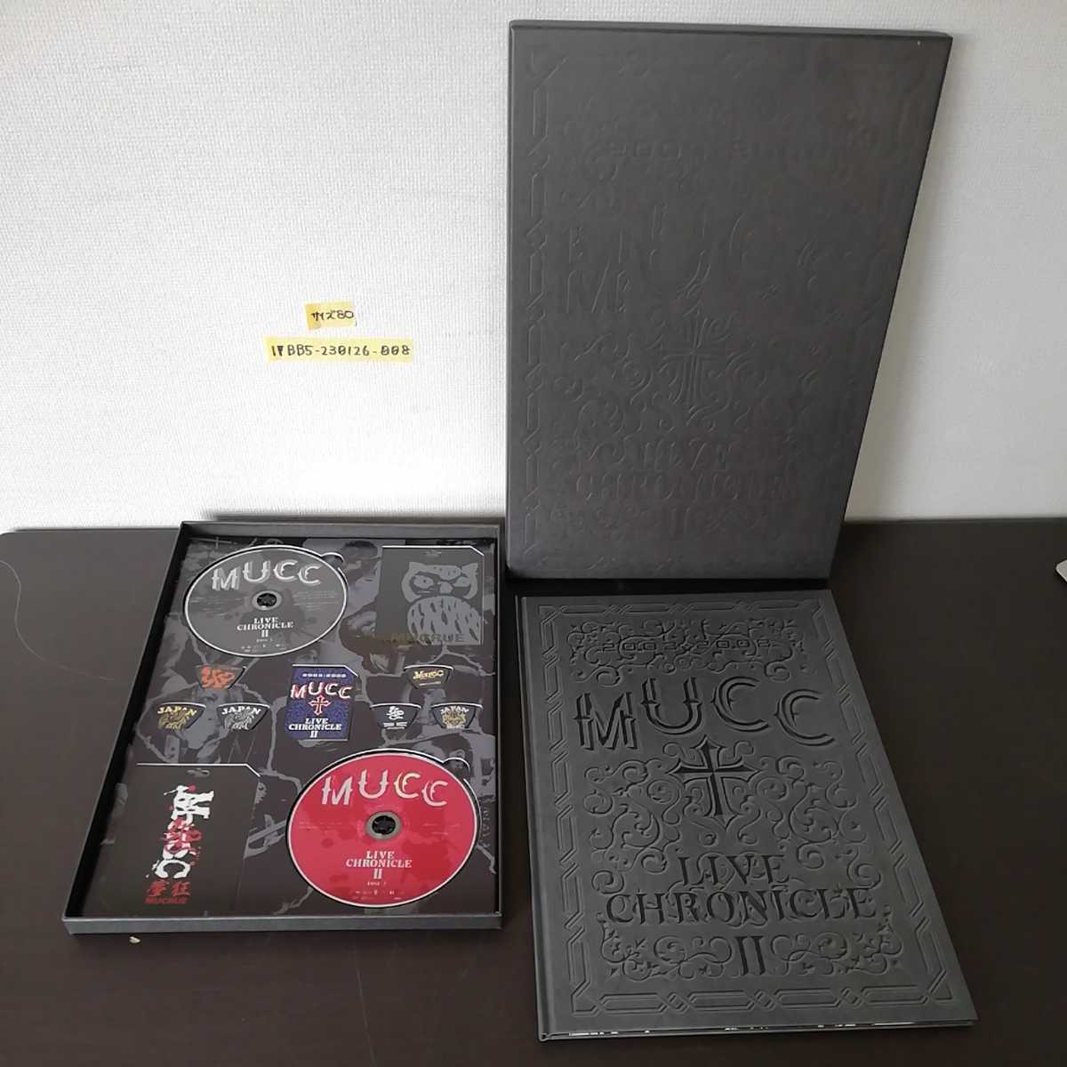 1_▼ MUCC LIVE CHRONICLE Ⅱ 2003 2008 ムック DVD 2枚組 グッズセット 平成14年 平成18年_画像1