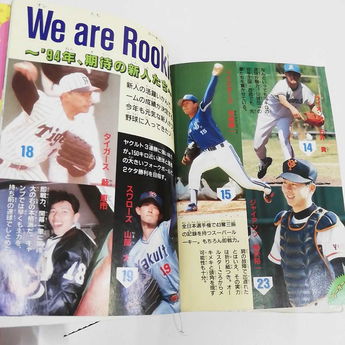 1_▼ 94年版 プロ野球大百科 ケイブンシャの大百科 佐藤安弘 監修 平成6年4月28日 発行 1994年 ページ傷みあり 人気選手540人完全データ_画像7