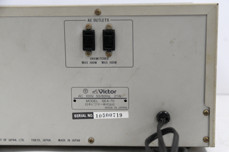 Victor ビクター SEA-70 グラフィックイコライザー 現状品 Y20755263の画像7