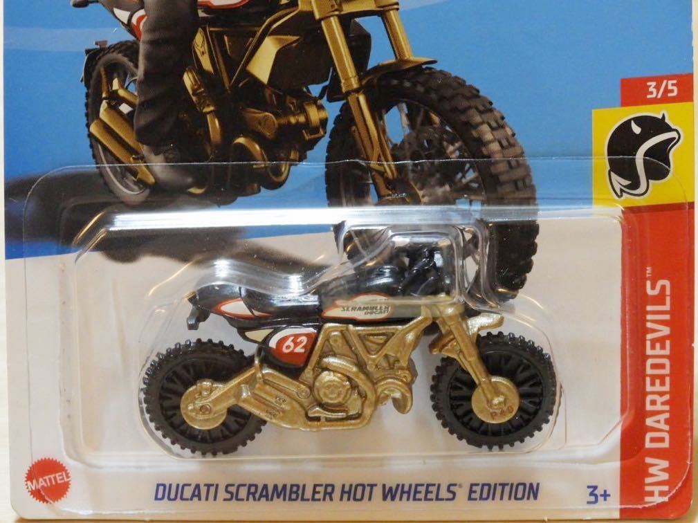 【新品：未開封】HOT WHEELS ホットウィール ドゥカティ スクランブラー ホットウィール エディション / Ducati Scrambler [ブラック]_画像3