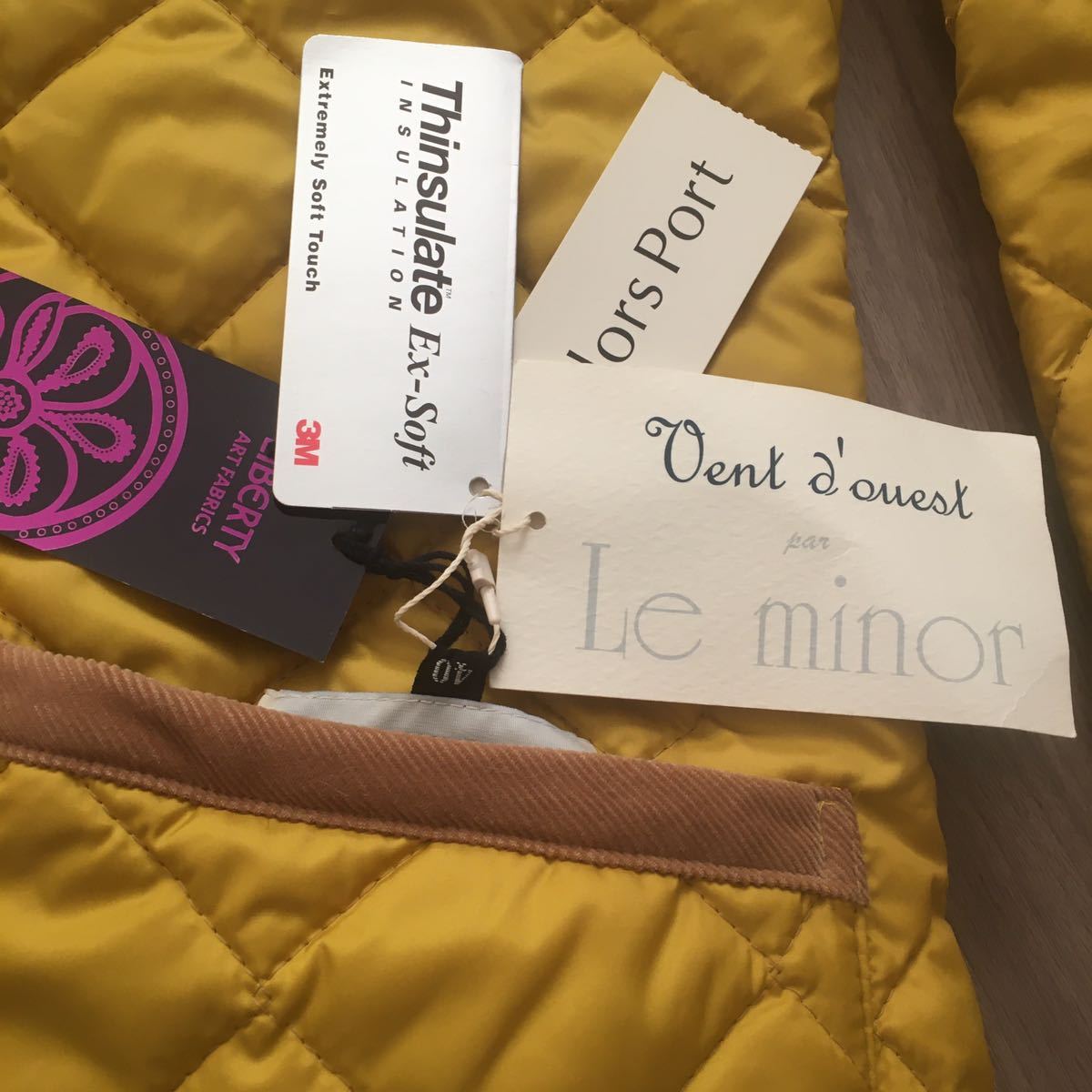  with translation new goods tag not yet arrived Vent d\'ouest par LE minor Le Minor quilting reversible jacket size 40 mustard series made in Japan 