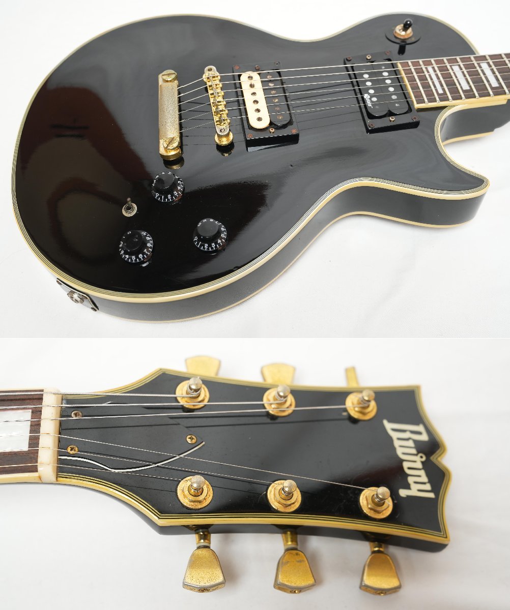 ★BURNY★RLC-65S BLK サスティナーLite搭載 レスポールカスタムモデル バーニー FERNANDES 90年代★の画像2