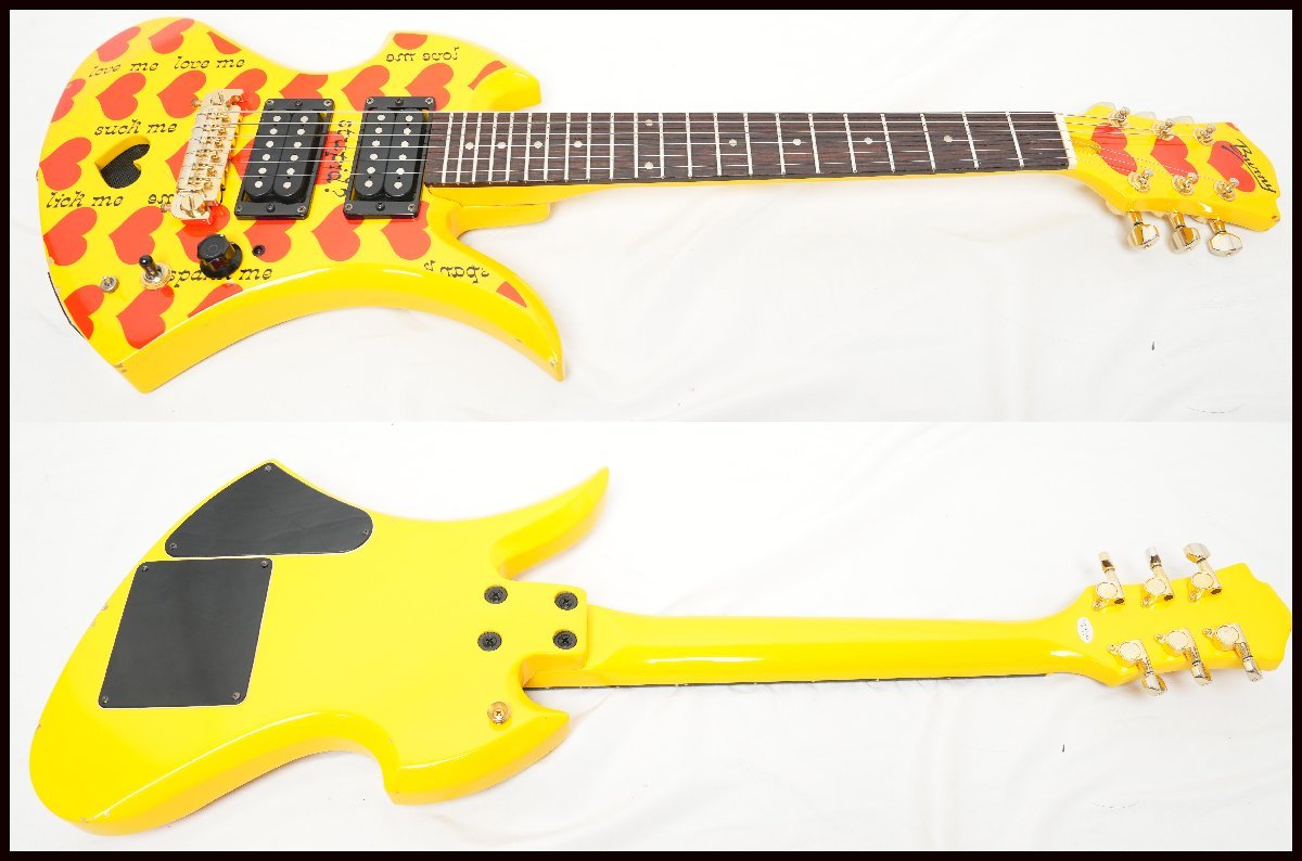 ☆BURNY☆MG Yellow Heart Jr. MG-Jr. アンプ内蔵ミニギター