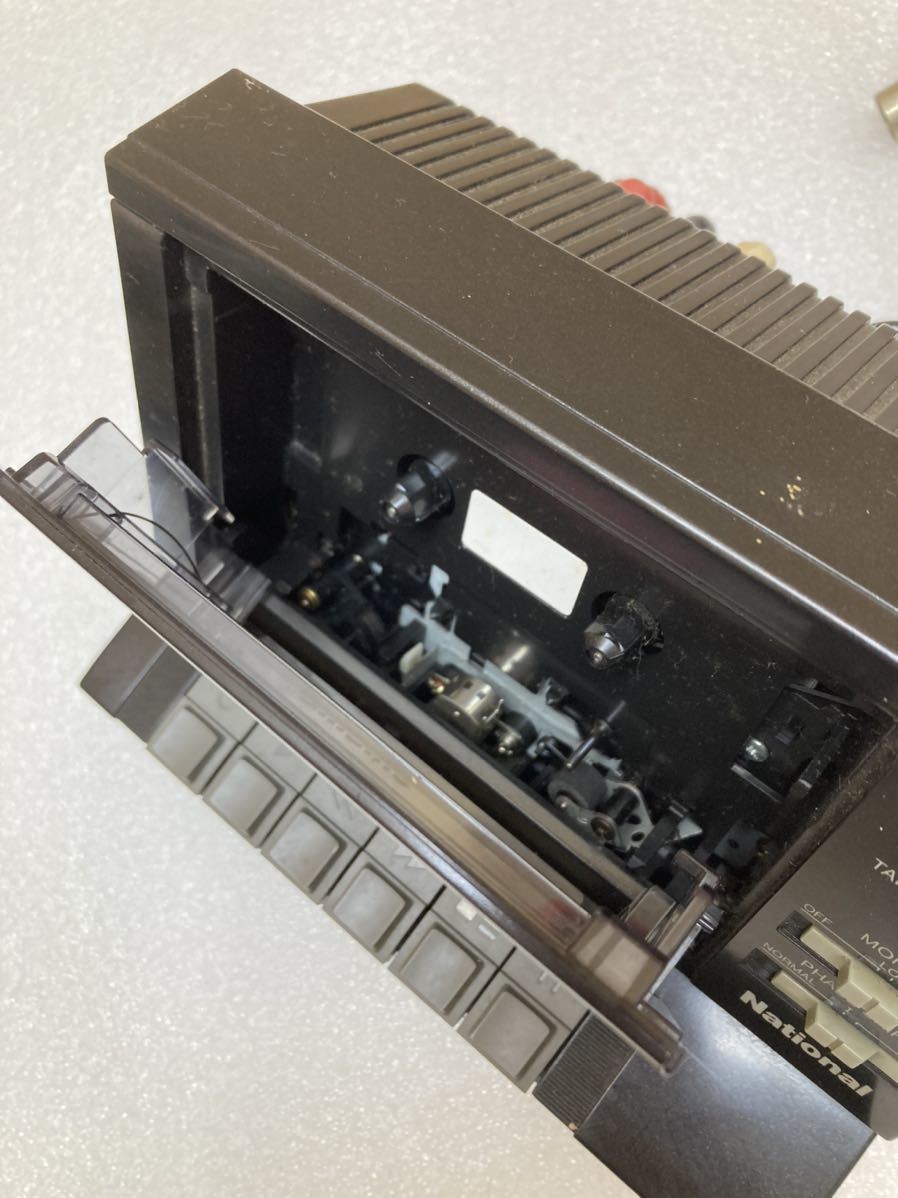 YK0158希少 昭和レトロ National ナショナル プログラムレコーダー RQ-8030 データレコーダー テープレコーダー 通電のみ確認 ジャンク品の画像3
