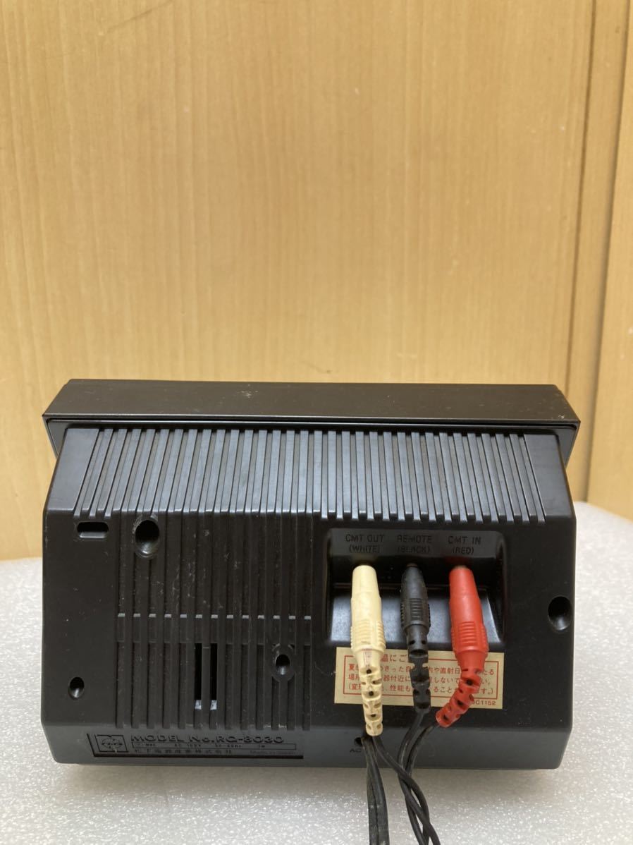 YK0158希少 昭和レトロ National ナショナル プログラムレコーダー RQ-8030 データレコーダー テープレコーダー 通電のみ確認 ジャンク品の画像6