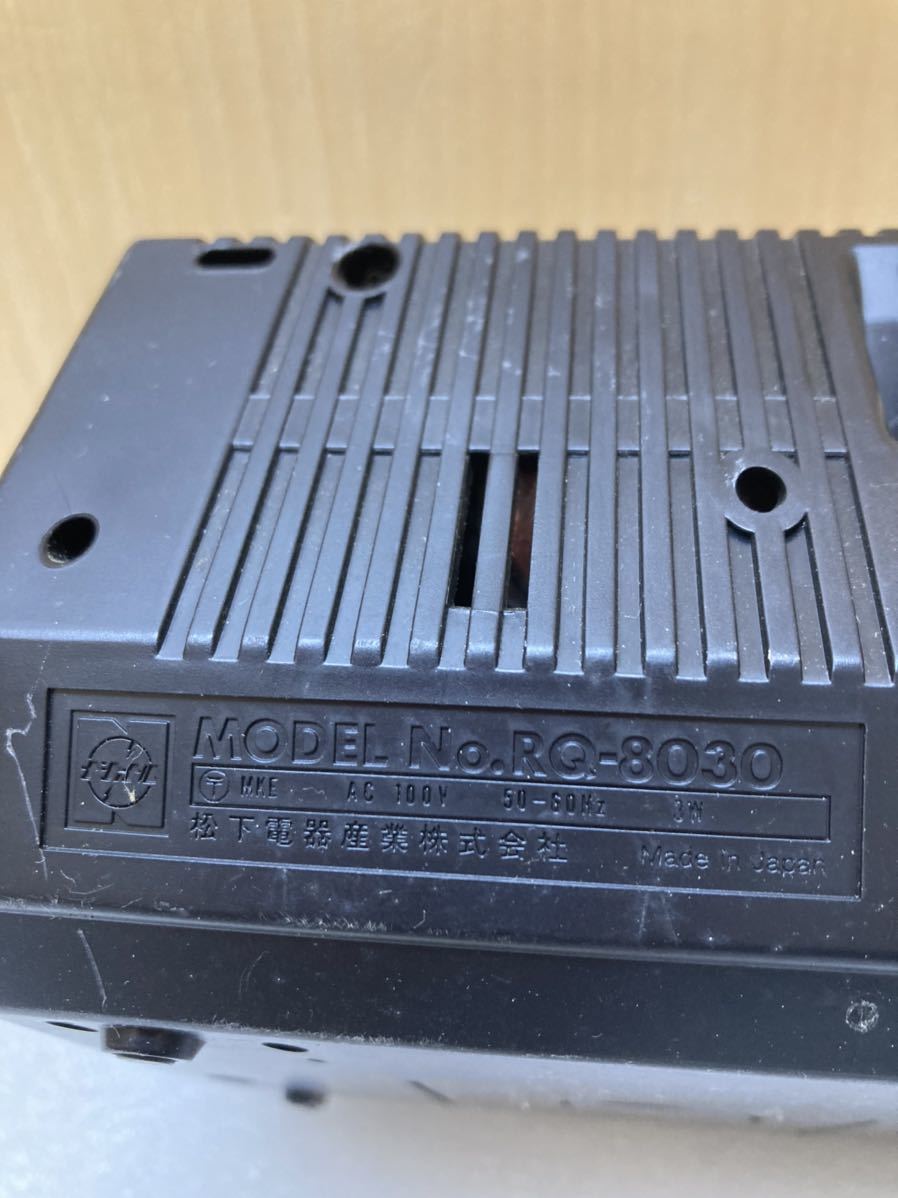 YK0158希少 昭和レトロ National ナショナル プログラムレコーダー RQ-8030 データレコーダー テープレコーダー 通電のみ確認 ジャンク品の画像7