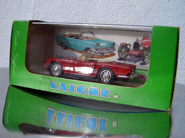 taitoru⇒　†＃1133 1968s TRIUMPH TR5 ROADSTER ELIGOR france トライアンフ ロードスター エリゴール フランス製 箱つき Red カニ目 ♂_画像2