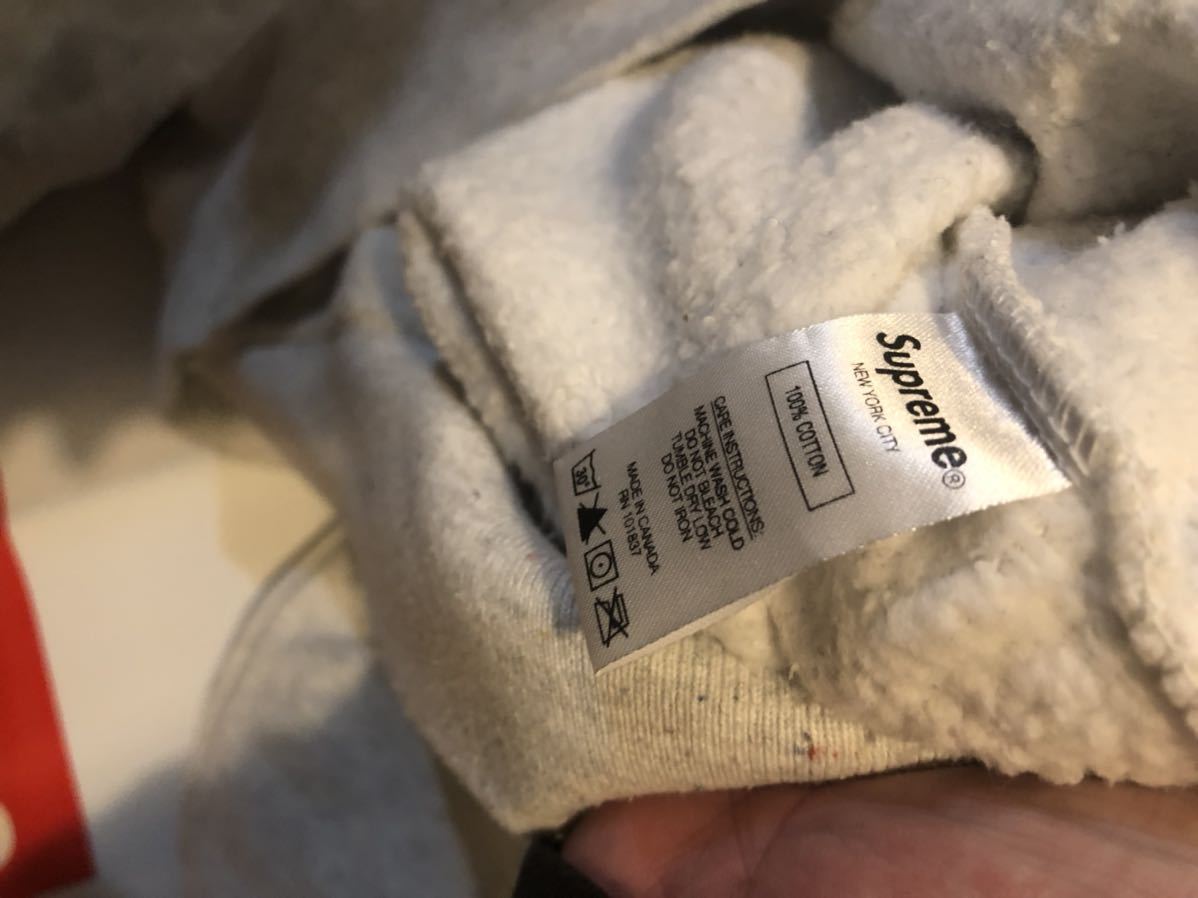 Supreme Small Box Crewneck Ash Grey シュプリーム スモール　ボックスロゴ トレーナー　パーカー　クルーネック　 グレー　Sサイズ