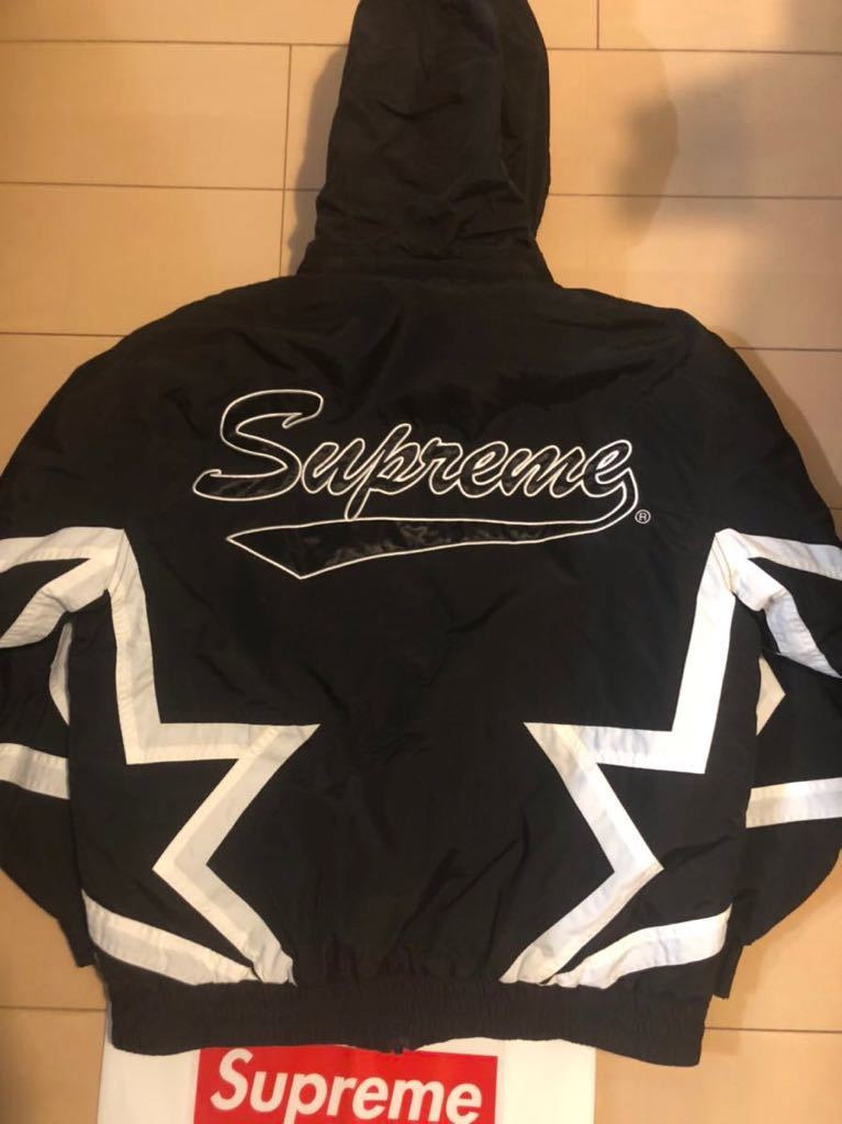 supreme 19ss Stars puffy jacket Mサイズ シュプリーム 星　star スター　ジャケット　アウター　パフィー　ブラック　黒