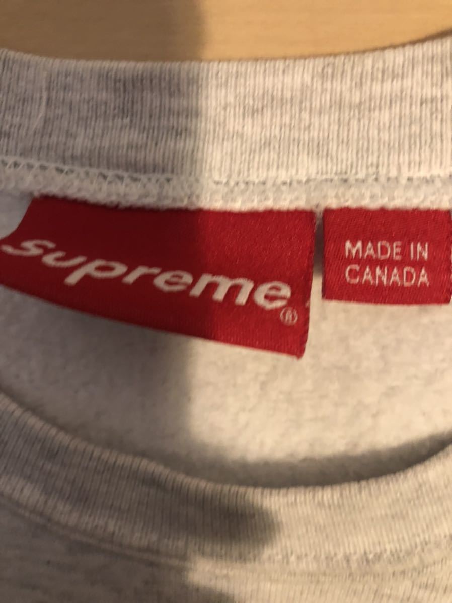 Supreme Small Box Crewneck Ash シュプリーム スモール ボックスロゴ