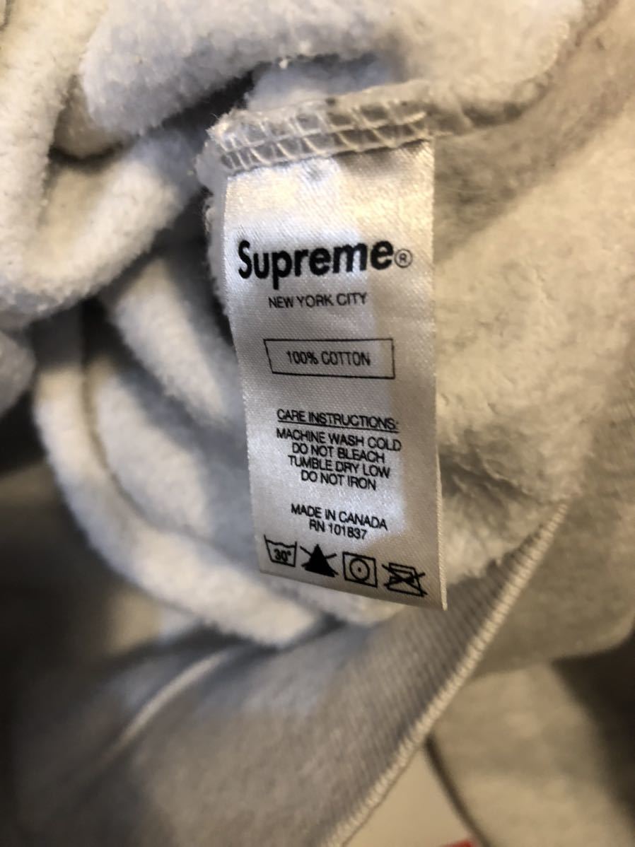 Supreme Small Box Crewneck Ash シュプリーム スモール　ボックスロゴ トレーナー　パーカー　クルーネック　グレー　 XLサイズ supreme