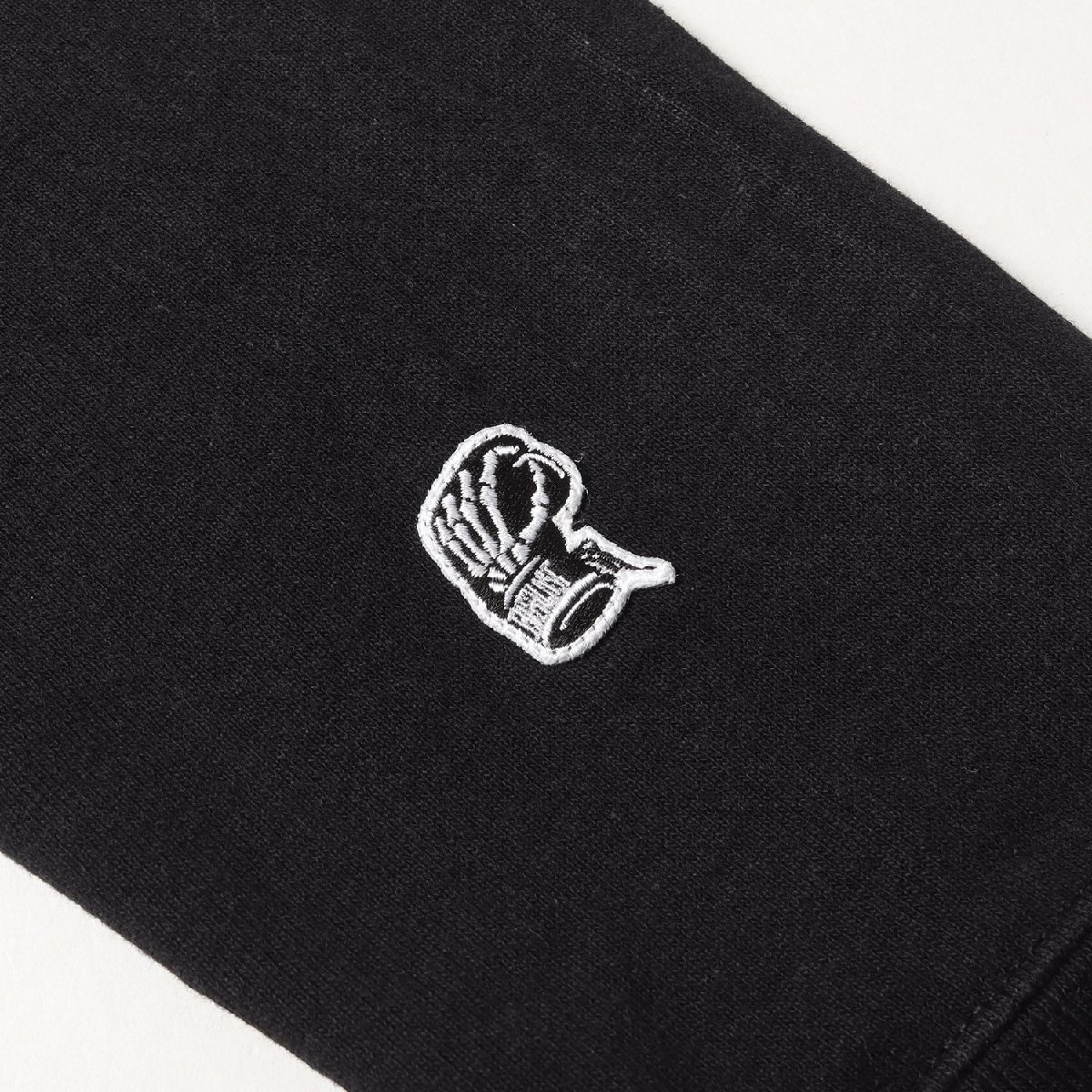 BEDWIN ベドウィン パーカー チェーン刺繍 ロゴ スウェットパーカー ブラック 黒 2 トップス プルオーバー フーディー_画像6