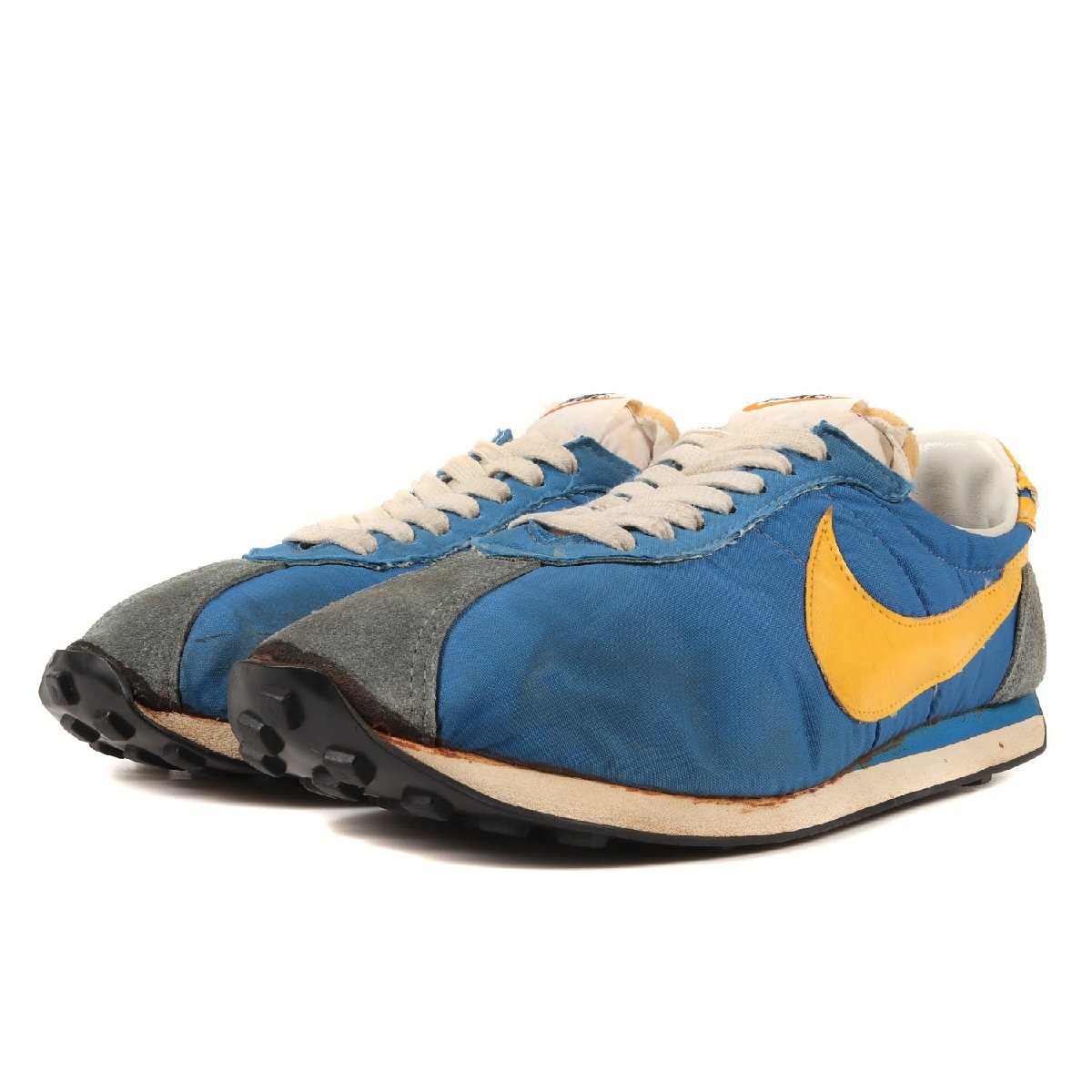 NIKE ナイキ WAFFLE TRAINER ワッフルトレーナー オリジナルモデル 日本製 vintage ヴィンテージ 70s ロイヤルブルー ミディアムイエロー_画像2