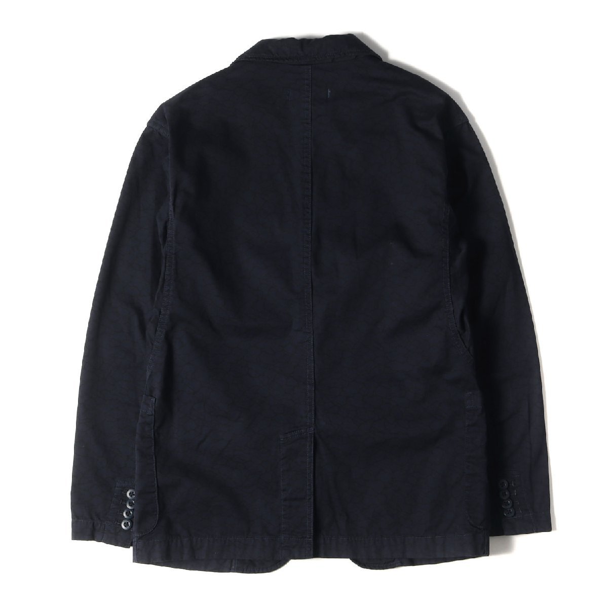 NONNATIVE ノンネイティブ LIBERTY 総柄 テーラードジャケット MANAGER JACKET COTTON TWILL LIBERTY PRINT OVERDYED 18SS ネイビー 1_画像2