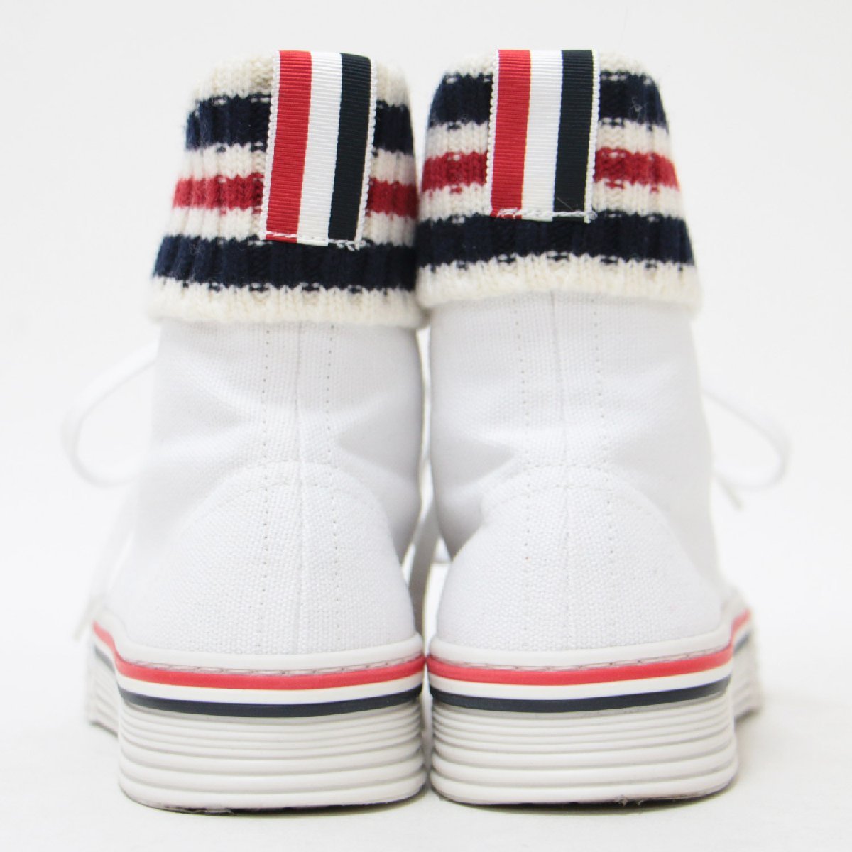 THOM BROWNE トムブラウン スニーカー ハイカット 22秋冬 ホワイト 白