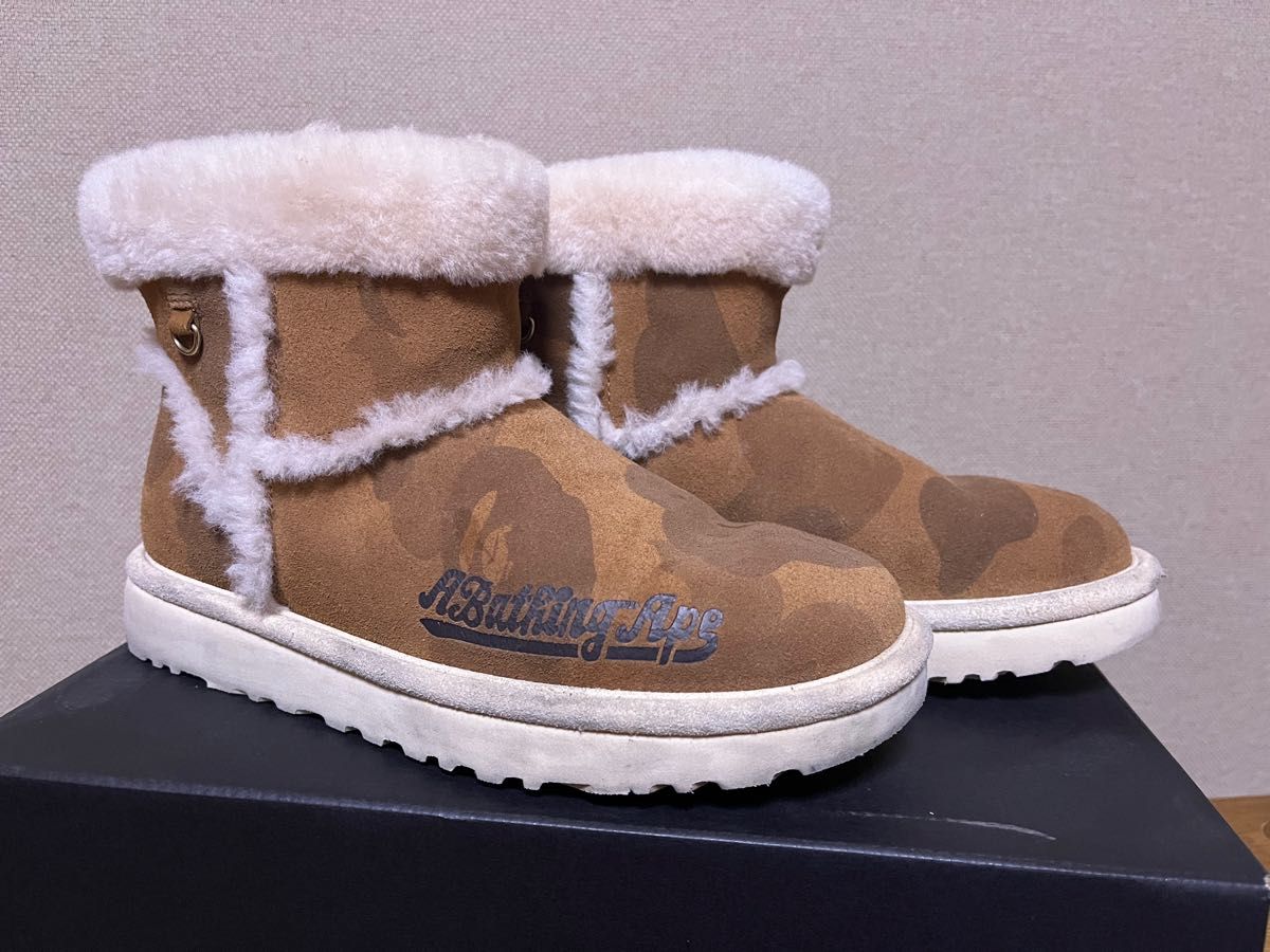 生産完了商品 エイプ ape ugg アグ コラボ ムートンブーツ ムートン