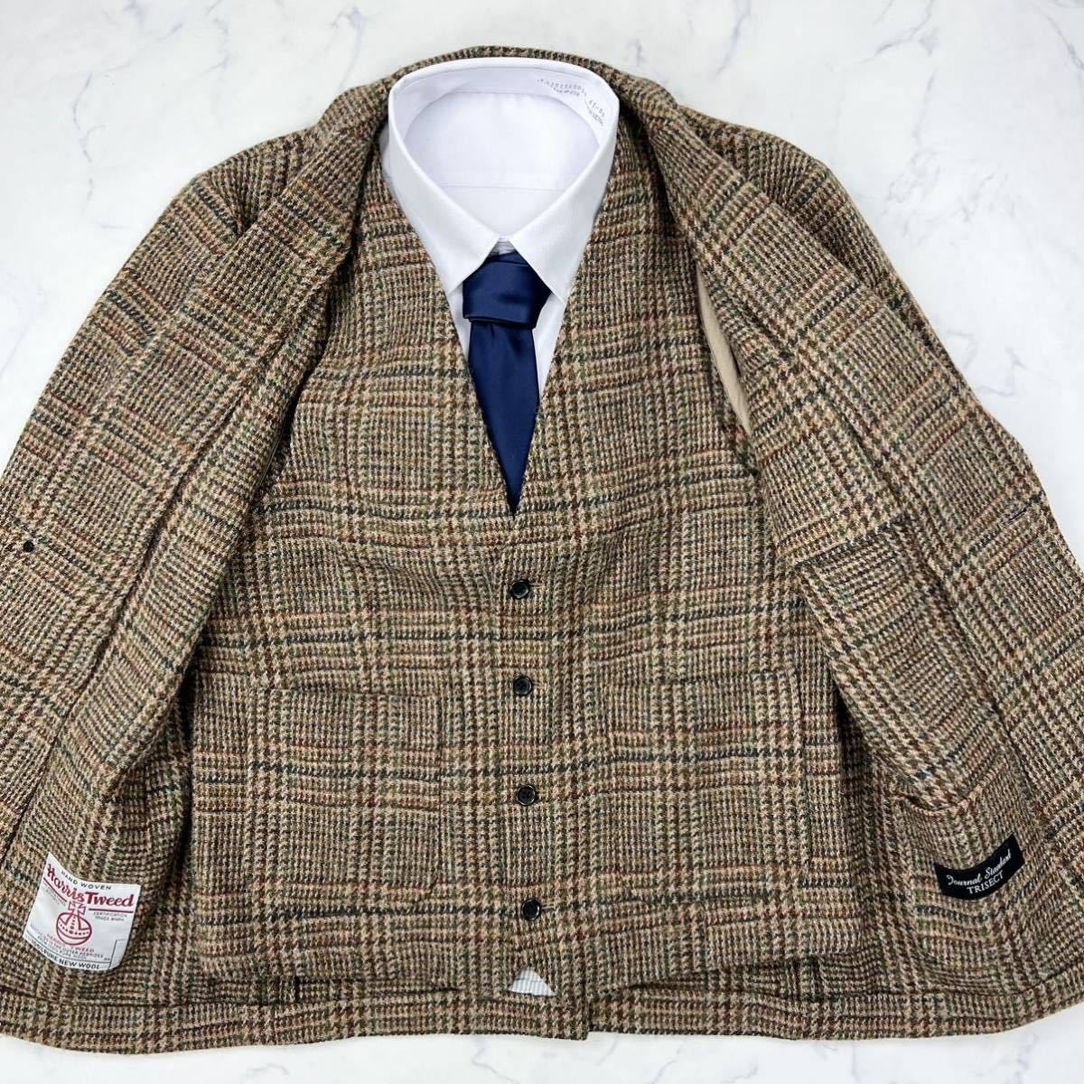 ジャーナルスタンダード ハリスツイード3Bジャケット sizeS