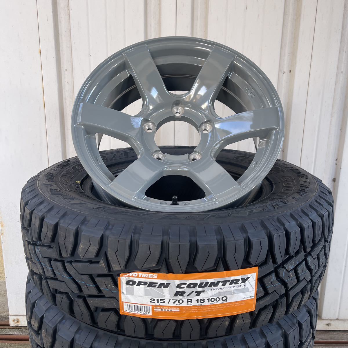TOYOオープンカントリー215/70R16◆16×6J-15◆《CST ZERO-1HYPER J6》ジムニー セメントグレー JBJA ハイパー 4本セット_画像2