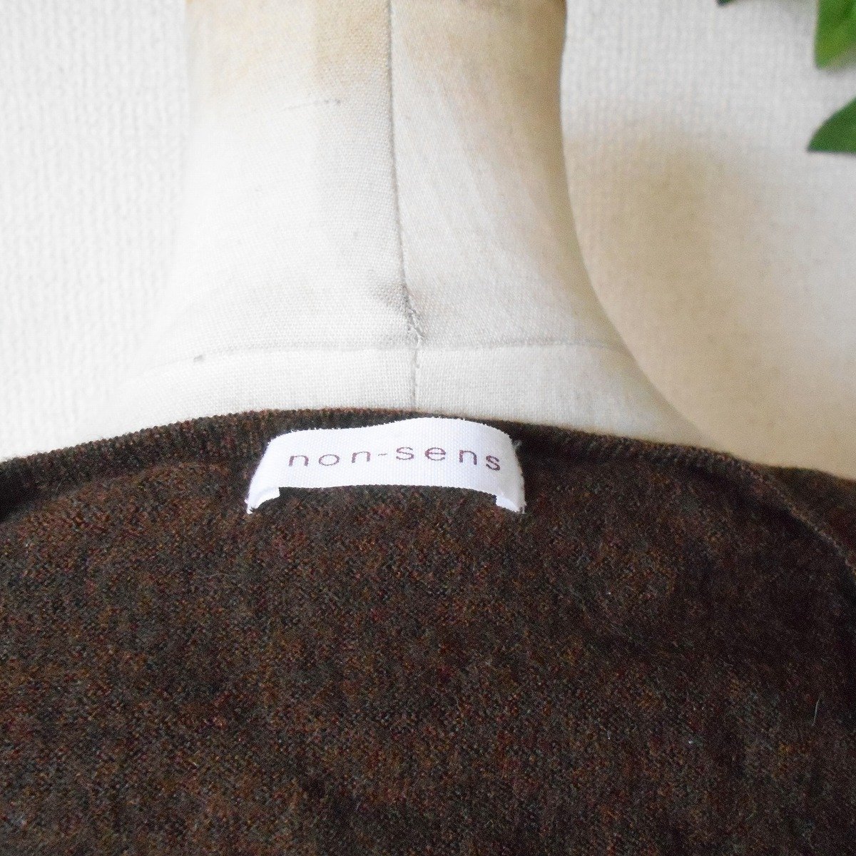 ノンサンス non-sens イタリア 糸 使用 レディース 用 7分袖 セーター_画像7