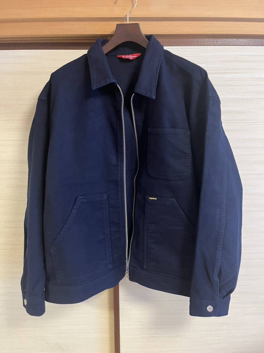Supreme モールスキンWork Jacket ネイビー XL