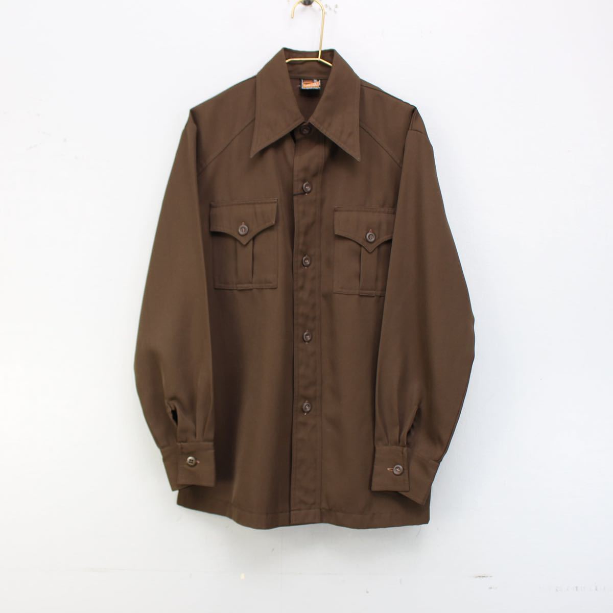 70's USA VINTAGE MONTGOMERY WARD PUT TOGETHERS POCKET DESIGN SHIRT