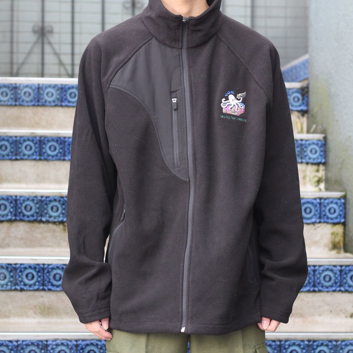 超爆安 CLUB ULTRA VINTAGE USA OCTOPUS JACKET/アメリカ古着タコ刺繍