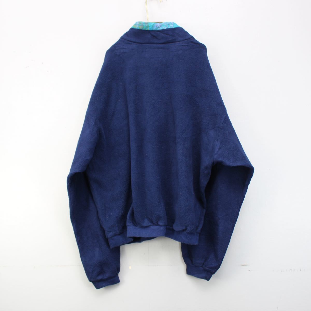 EU VINTAGE EIDER LOGO HALF BUTTON DESIGN FLEECE JACKET/ヨーロッパ古着ロゴハーフボタンデザインフリースジャケット_画像5