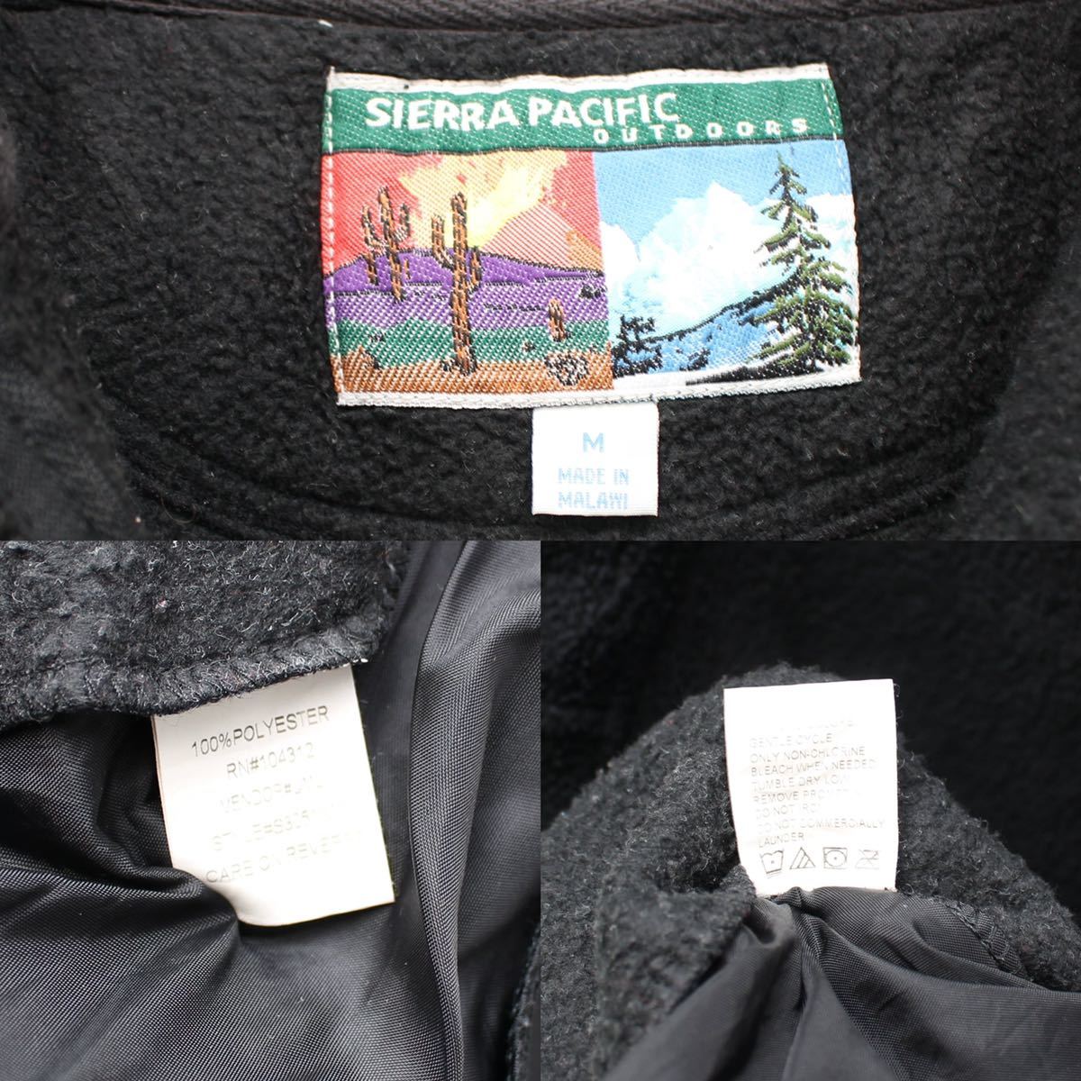 USA VINTAGE SIERRA PACIFIC MEIYER/アメリカ古着メイヤーカペル刺繍ハーフジップフリースジャケット_画像10