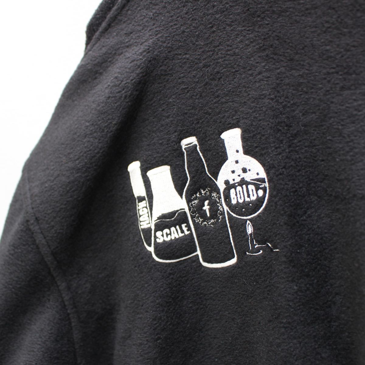 USA VINTAGE BACK EMBROIDERY DESIGN FLEECE ZIP UP JACKET/アメリカ古着バック刺繍デザインフリースジャケット