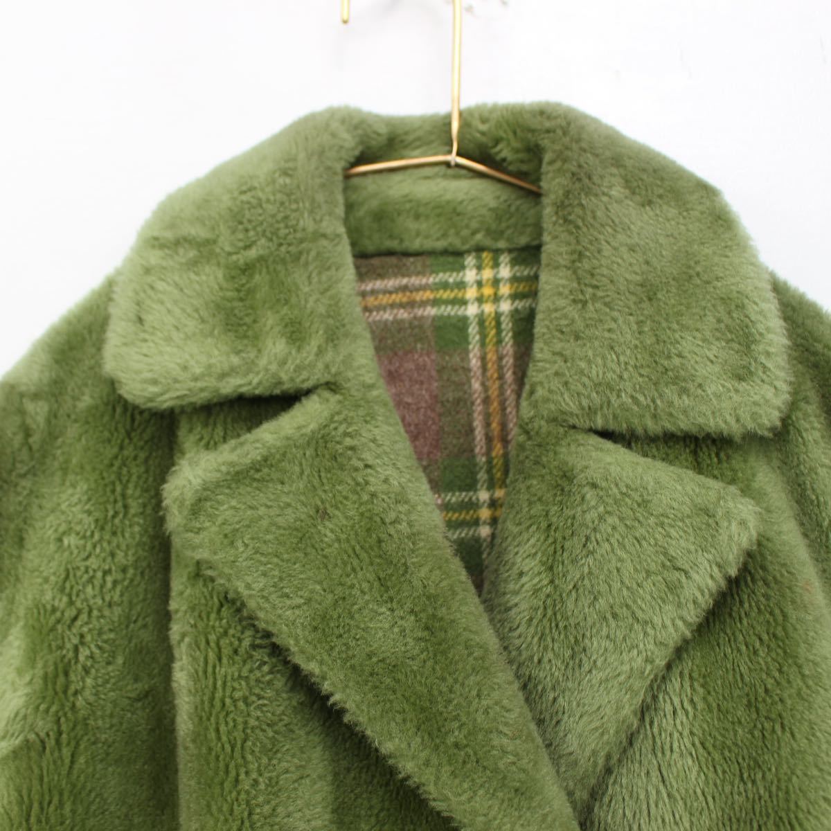 USA VINTAGE ECO FUR DESIGN SHORT COAT/アメリカ古着エコファーデザインショートコート_画像7