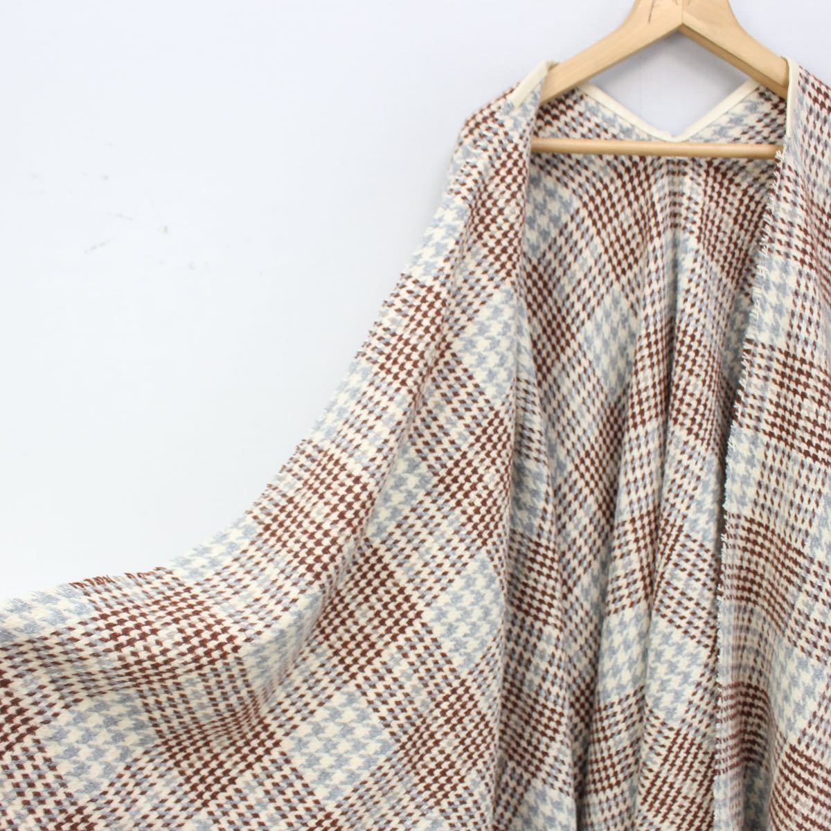 UP/クリスチャンディオールスポーツチェック柄ウールセットアップ EU SPORTS VINTAGE CHECK PATTERNED Dior Christian CHECK WOOL PATTERNED CAPE SET WOOL COAT