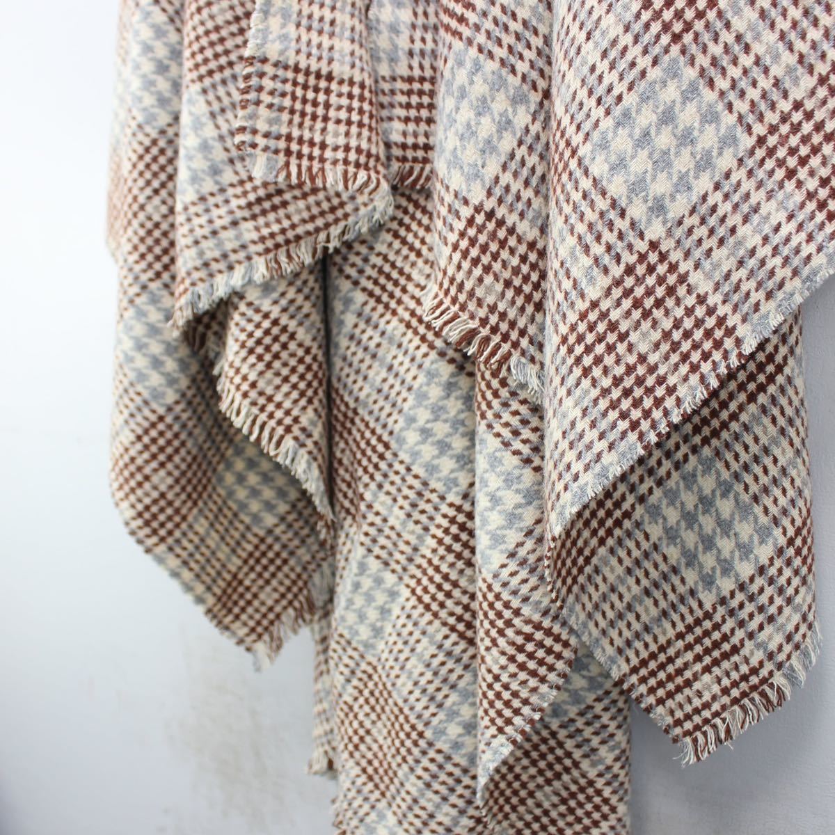 UP/クリスチャンディオールスポーツチェック柄ウールセットアップ EU SPORTS VINTAGE CHECK PATTERNED Dior Christian CHECK WOOL PATTERNED CAPE SET WOOL COAT