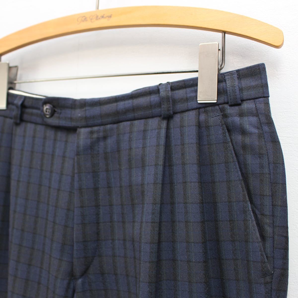 EU VINTAGE C&A Westbury CHECK PATTERNED SLACKS PANTS/ヨーロッパ古着チェック柄スラックスパンツ