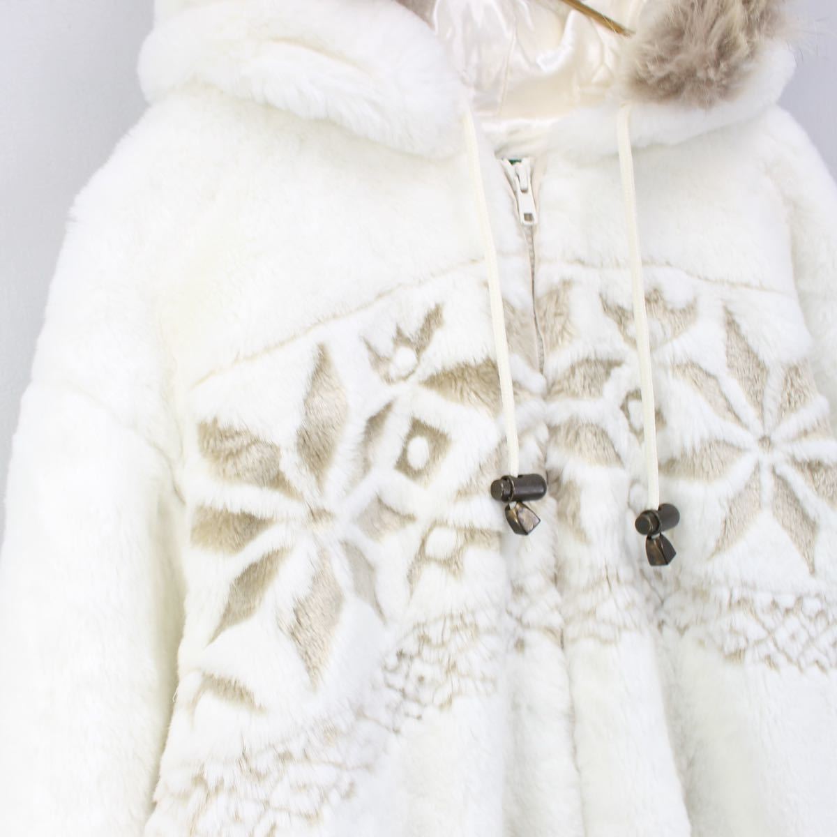 何でも揃う USA VINTAGE cabela'sアメリカ古着雪の結晶デザインファー