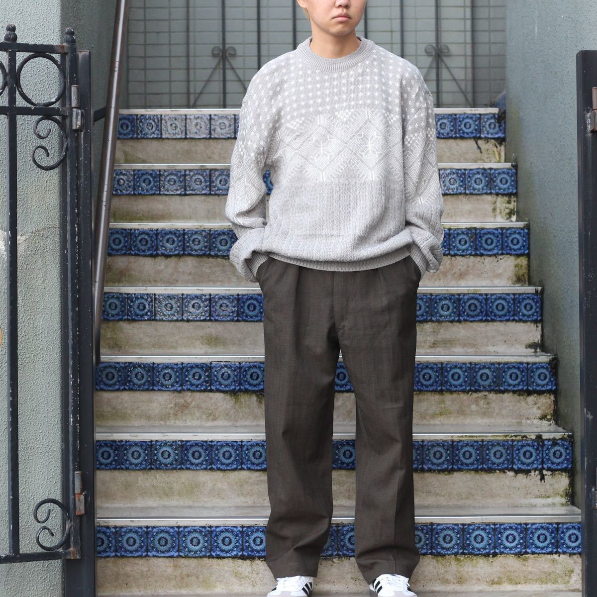 色々な VINTAGE USA Rob KNIT/アメリカ古着柄デザインニット DESIGN