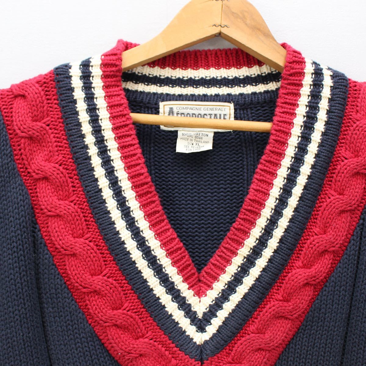 USA VINTAGE AEROPOSTALE COTTON TILDEN KNIT/アメリカ古着コットン