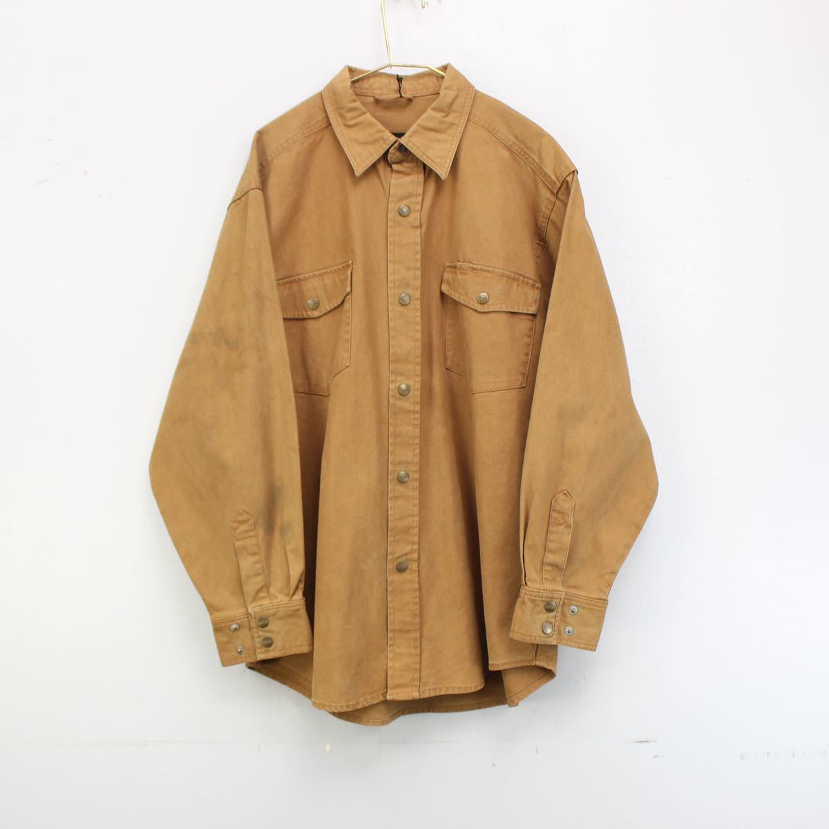 USA VINTAGE DAKOTA DUCK WORK SHIRT/アメリカ古着ダック生地ワークシャツ