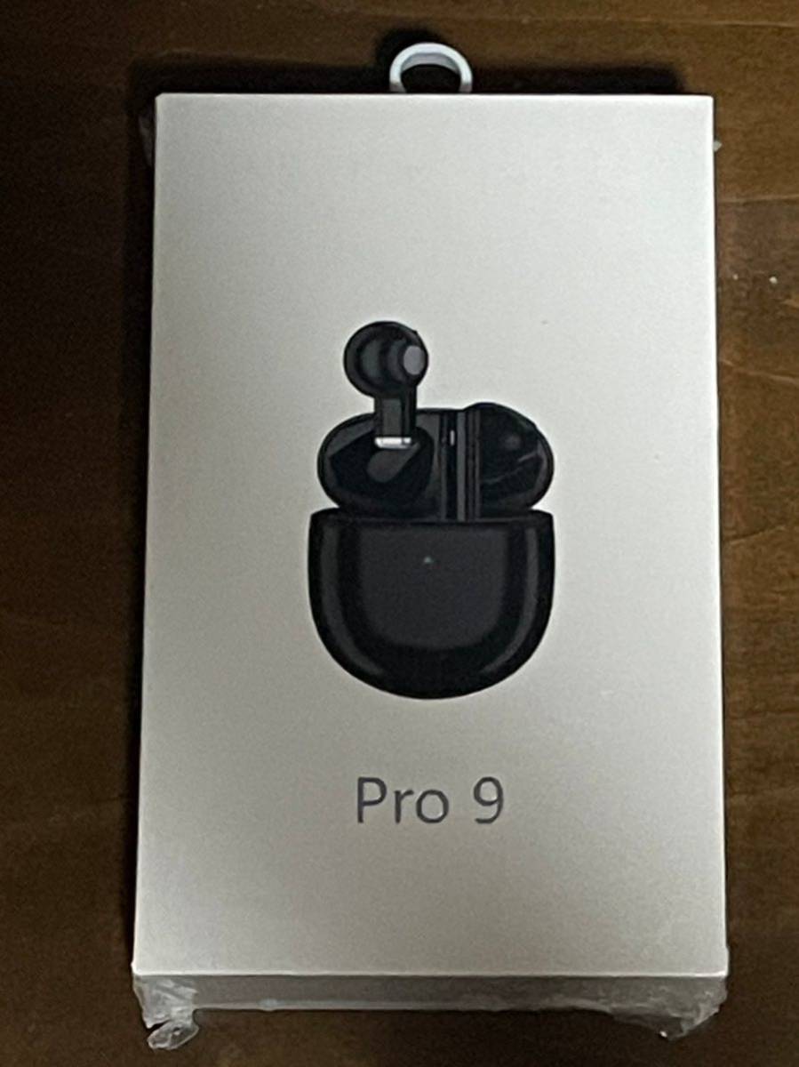 最新モデル】AirPro9 Bluetoothワイヤレスイヤホン 箱あり ブラック