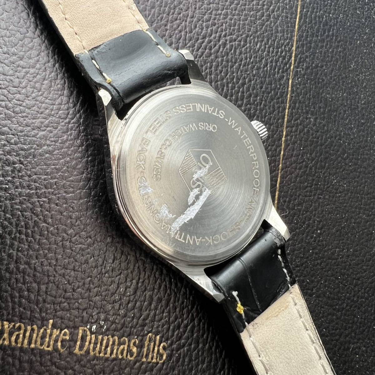 レア 調整済 オリス ORIS 美品 メンズ 機械式 腕時計 手巻き ビンテージ 中古 used アンティーク 動作良好 ディズニー ミッキー NO.439_画像5