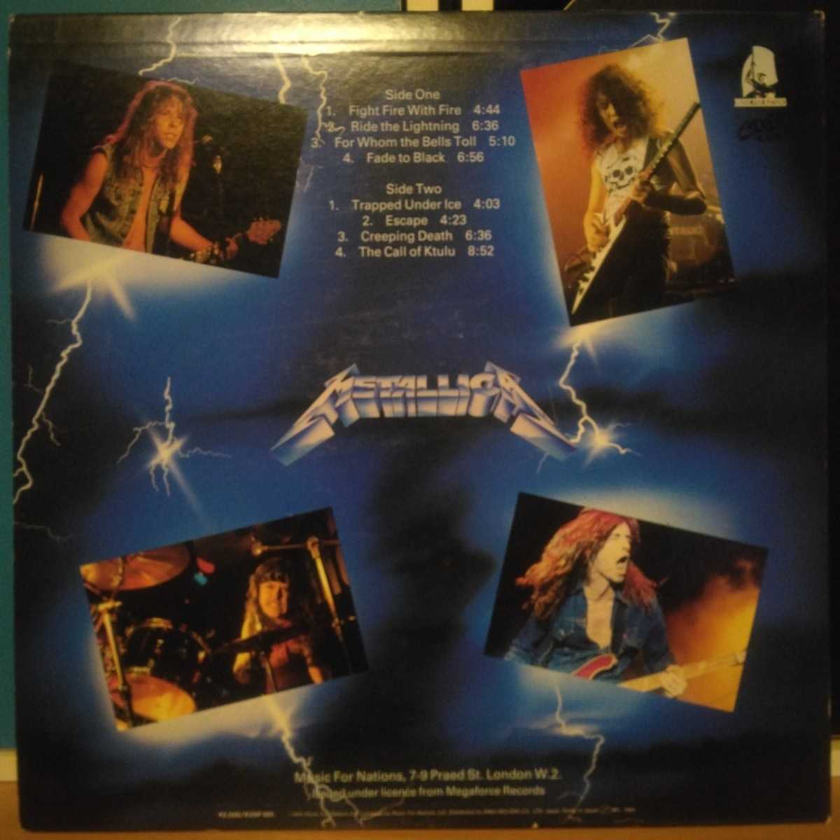 METALLLCA / RIDE THE LIGHTNING 日本盤レコード グッズ公式通販サイト
