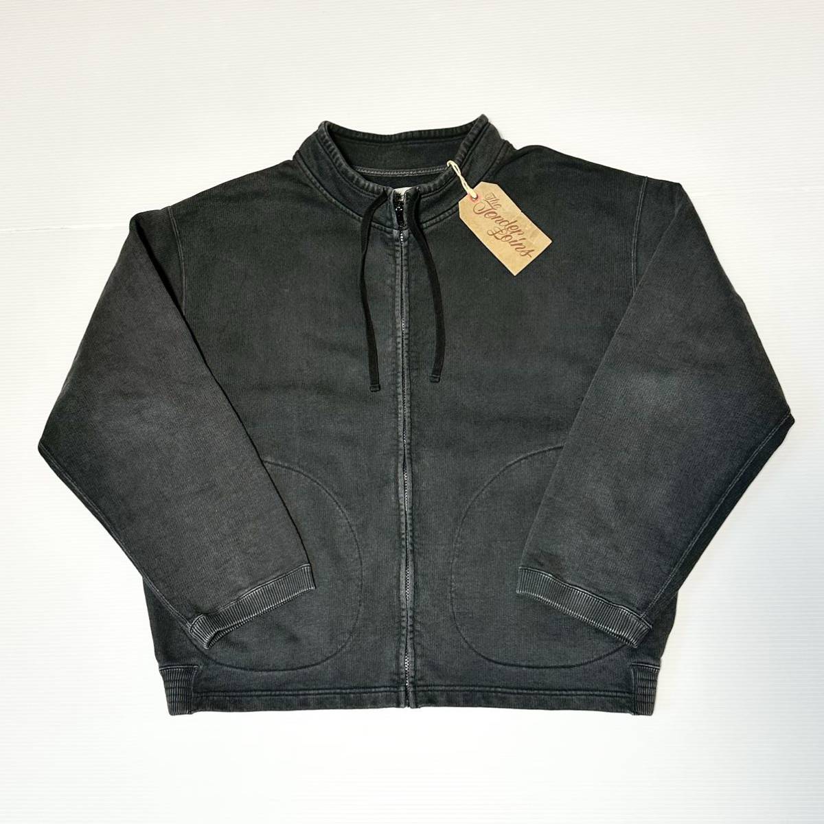 希少品! TENDERLOIN tenderloin テンダーロイン てんだーろいん ZIP UP SWEAT ジップ アップ スウェット トレーナー BLACK ブラック 黒 XL