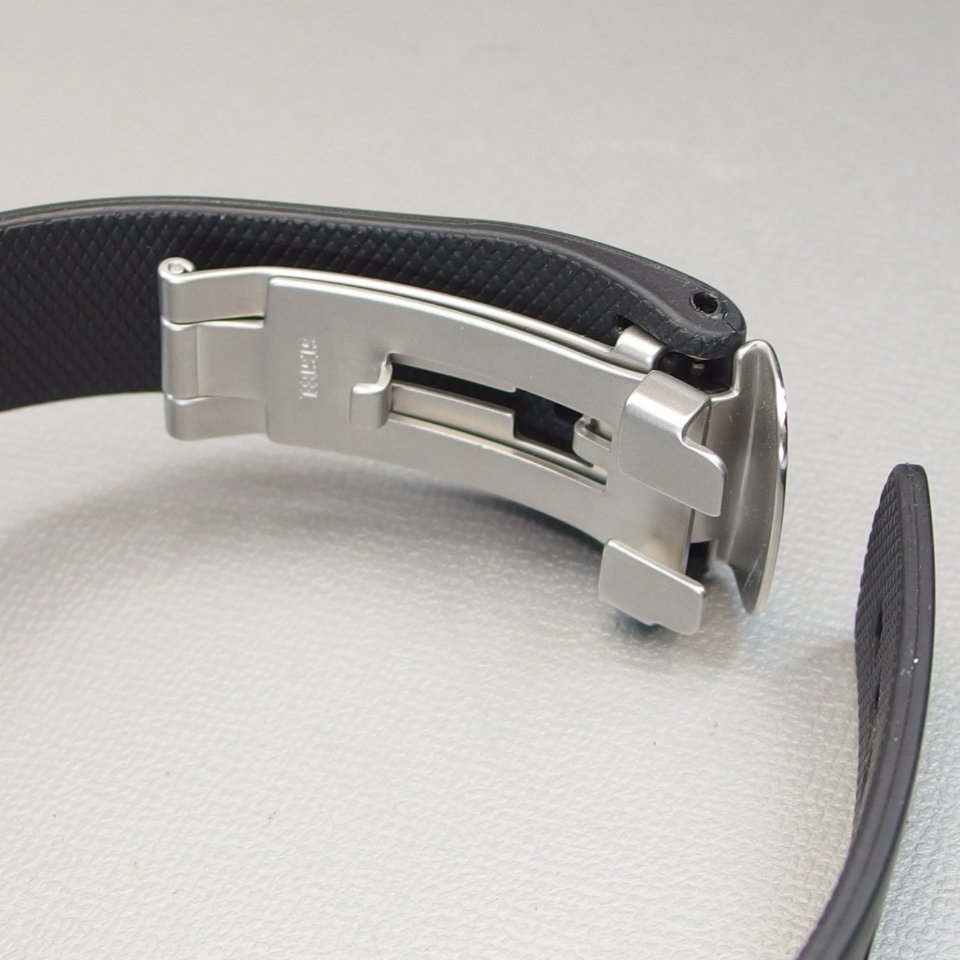 【未使用品】 GSX WATCH JAPAN SMART スマート AOB #41 スカルデザイン ラバー 樹脂 Dバックル QZ デイト 箱 付 メンズ 腕時計 「20522」_画像7