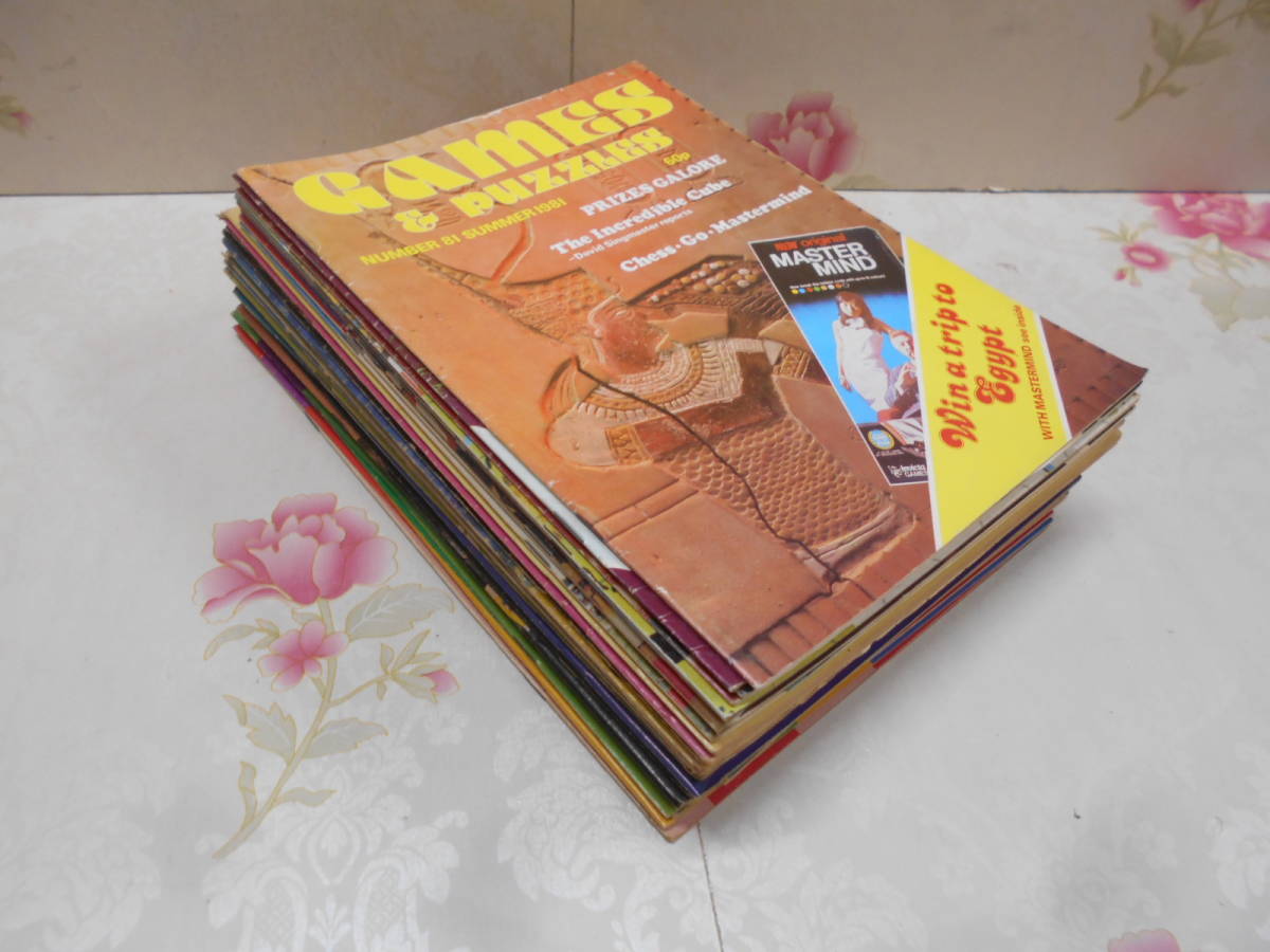 D○/希少/海外雑誌 GAMES & PUZZLES/不揃い39冊まとめ売り/1972