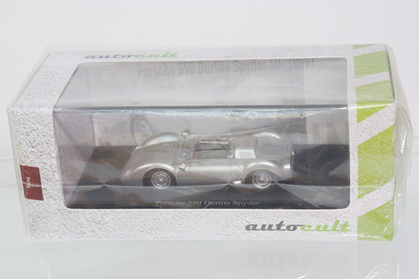 パーティを彩るご馳走や S=1/43 新品未開封 333台限定生産 autocult オートカルト 7007 Porsche ポルシェ550 Durlite Spider シルバー 現状渡し 商用車、公用車