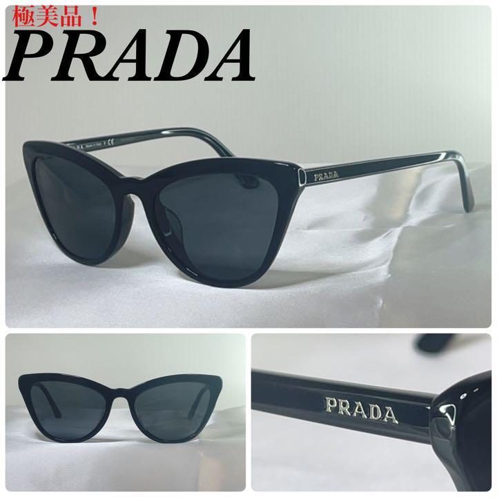 極美品！)PRADA プラダ サイドロゴ 01VF サングラス-