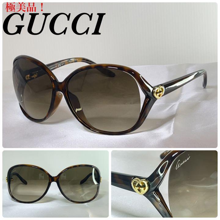 極美品!)GUCCI グッチ GG べっ甲柄 3525 サングラス レディース